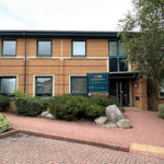 Entrance to 2640 Kings Court, offices to let Birmingham Business Park