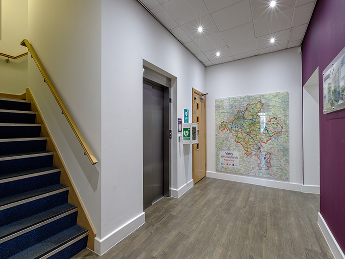 1 Bromwich Court provides easy lift access to 3 floors of offices