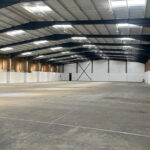 Internal view of refurbished warehouse space at 11 Tamebridge Industrial Estate
