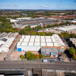 Aerial view of the Phoenix Yard, industrial unit for sale, Aldridge