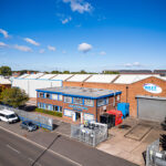 Front view of The Phoenix Centre providing 5,595 sq ft office space and 4 large industrial warehouse bays in Aldridge, Walsall