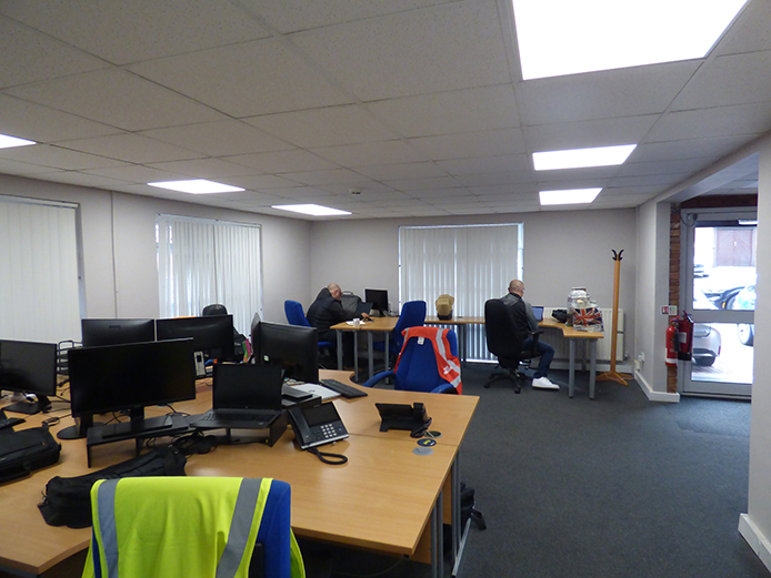 These offices in Coleshill, Warwickshire feature a part-open part private layout