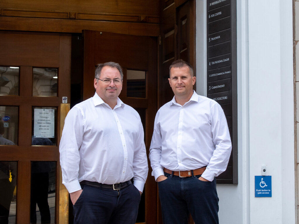 Sam Lawrence, Director of KWB Property Management pictured [L] with Jon Tedstone, Chief Operating Officer, has taken over leadership of the property management team from Mark Lenton who is now retiring