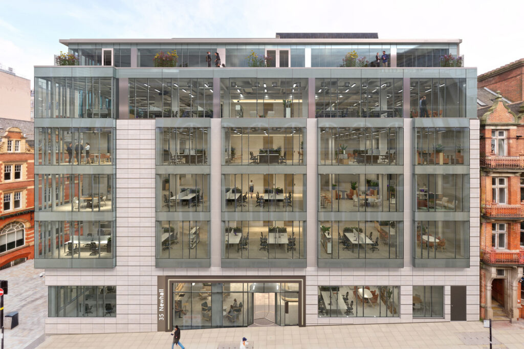 CGI of 35 Newhall Street where accountancy firm MHA agreed a pre-let in Q4 2025 in the 4th largest deal to accountants