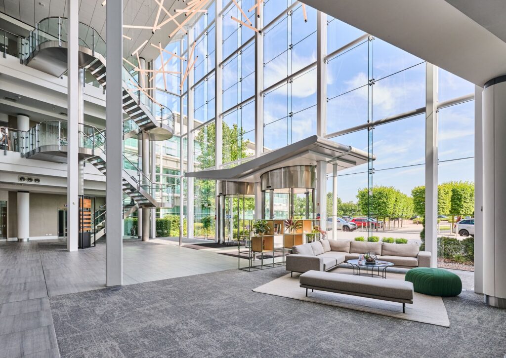 Reception for One Central Boulevard, Blythe Valley Park, Solihull M42 Junction 4