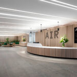 Reception of AIR Solihull newly refurbished in an landmark building