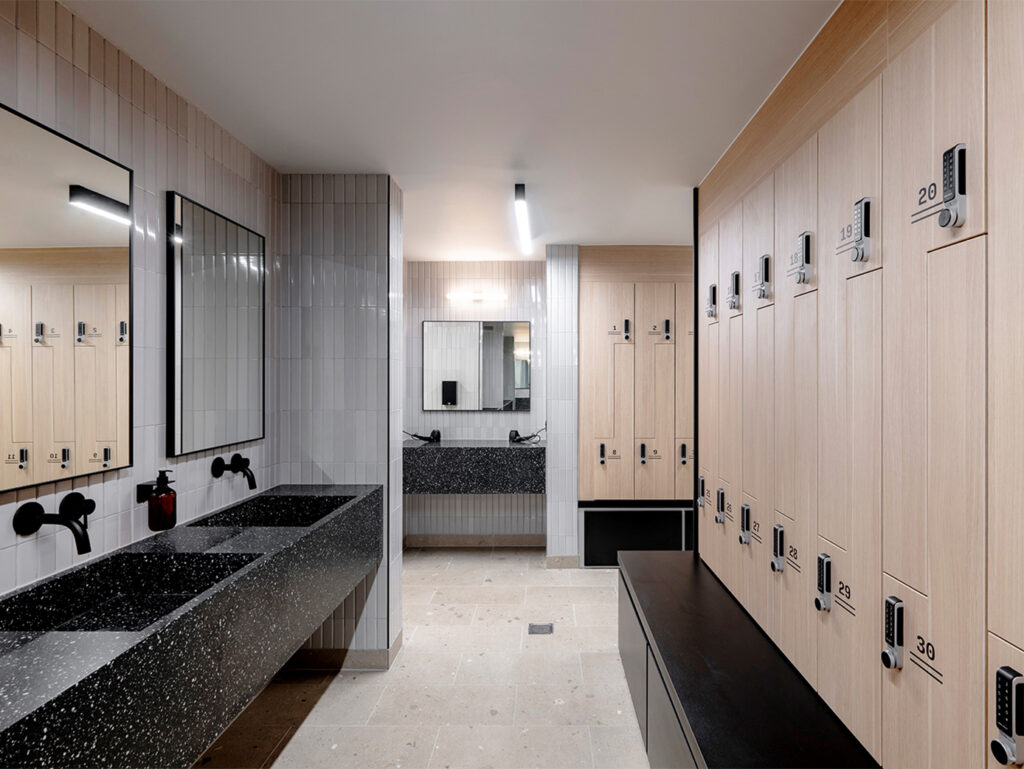 High quality shower and changing facilities at AIR Solihull