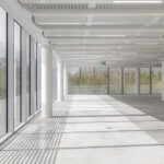 Floor-to-ceiling glazed elevations to maximise light and efficiency in the workspace