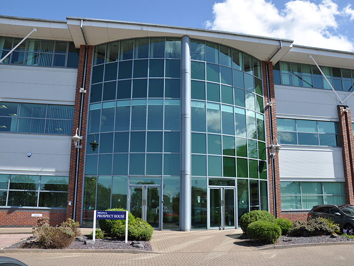 Exterior of Prospect House, refurbished, modern high-spec office space