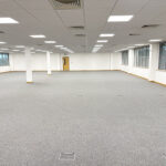 Floor plan of the suite available in Prospect House, which benefits from VRF air conditioning, a kitchen area, and male and female toilets