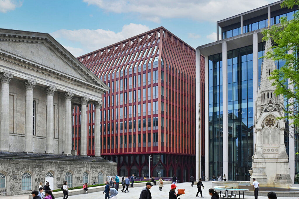 Three Chamberlain Square where the Eversheds deal in H1 2026 now sees Paradise Birmingham fully let