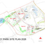 Site plan of Abbey Park offices near Leamington Spa, Warwick, Coventry, Kenilworth